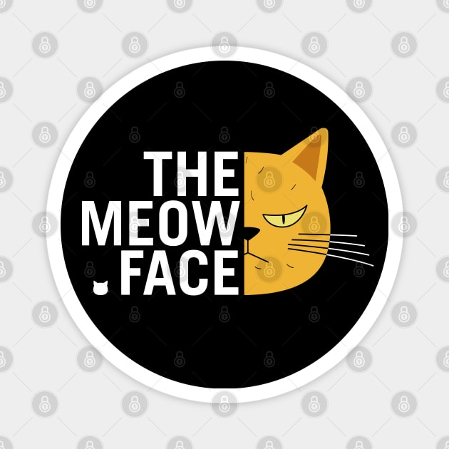 The Meow Face Cat Magnet by qoohuangyt